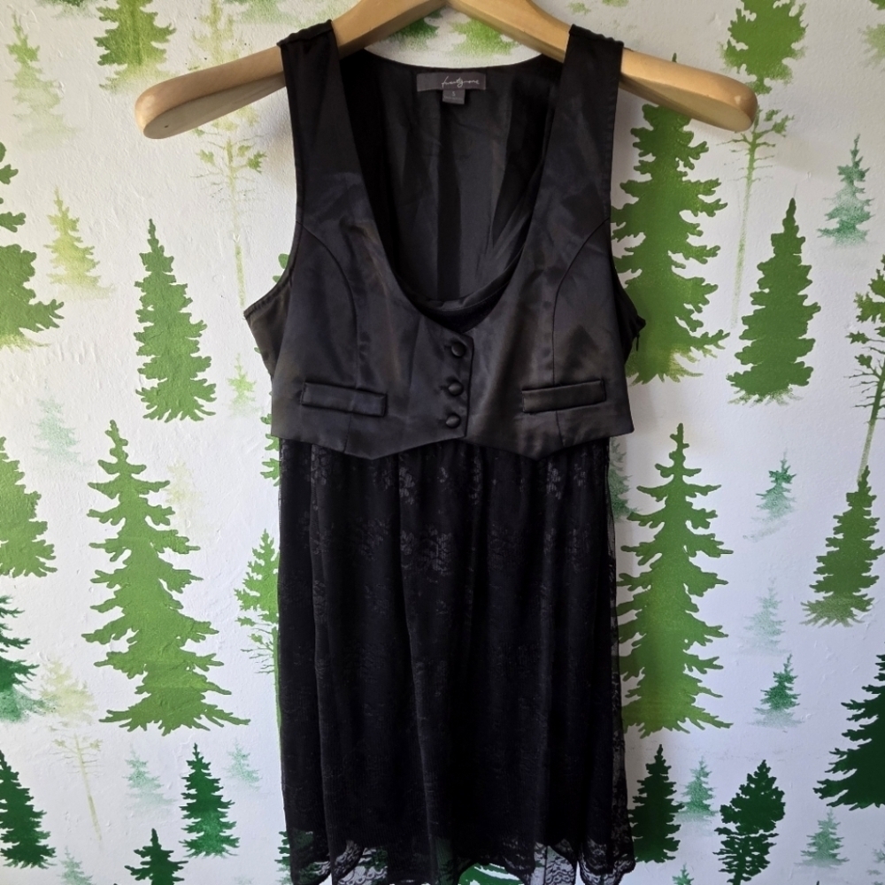 Tuxedo Style Lace Dress
